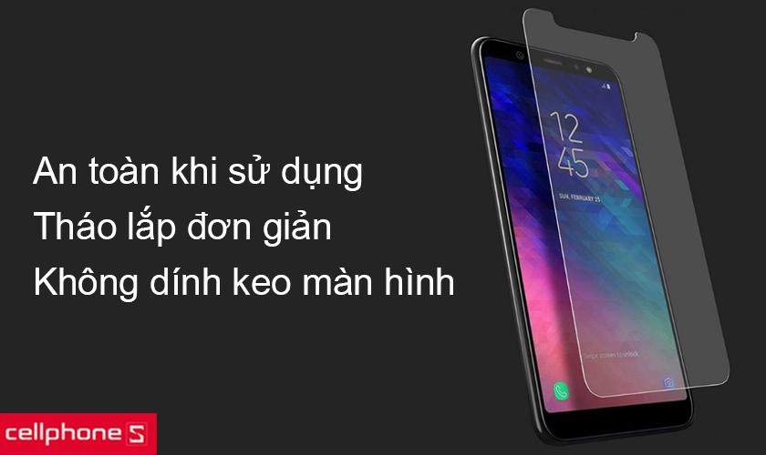An toàn khi sử dụng, thay miếng dán mới đơn giản không ảnh hưởng đến thiết bị