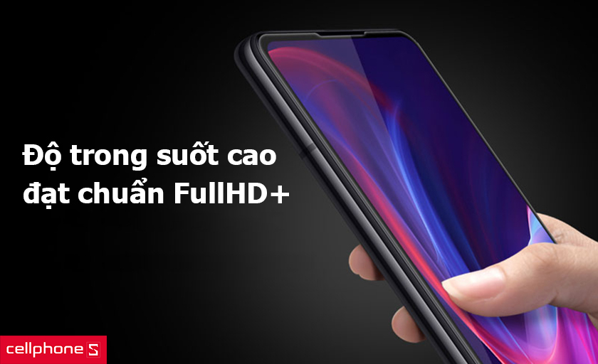 chống thấm nước vượt trội, độ trong đạt chuẩn fullHD+