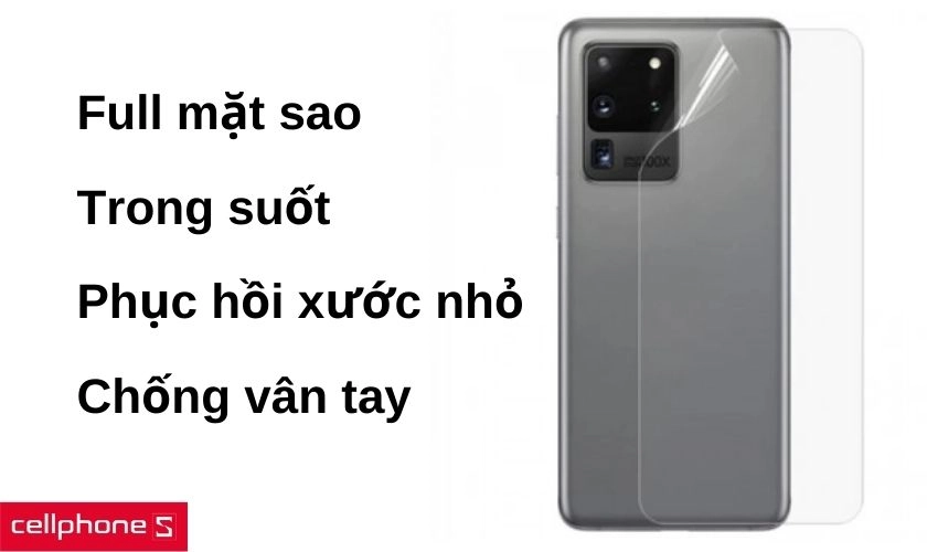 Thiết kế trong suốt, ôm trọn viền máy