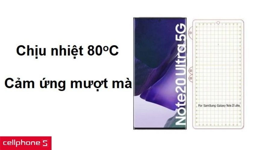 Chịu nhiệt lên đến 80 độ C và cho cảm ứng mượt mà