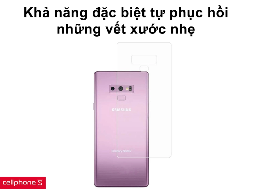 Khả năng đặc biệt tự phục hồi những vết xước nhẹ