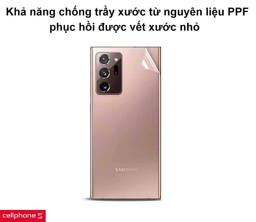 Khả năng chống trầy xước từ nguyên liệu PPF, phục hồi được vết xước nhỏ