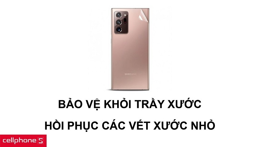 Bảo vệ điện thoại khỏi trầy xước dăm cùng việc hồi phục được các vết xước nhỏ