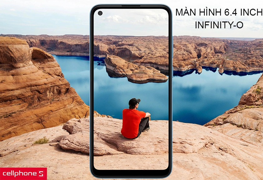 Màn hình notch, HD+, tấm nền IPS