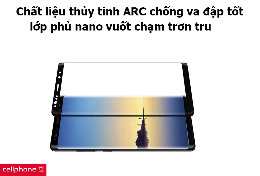 Chất liệu thủy tinh ARC chống va đập tốt, lớp phủ nano vuốt chạm trơn tru
