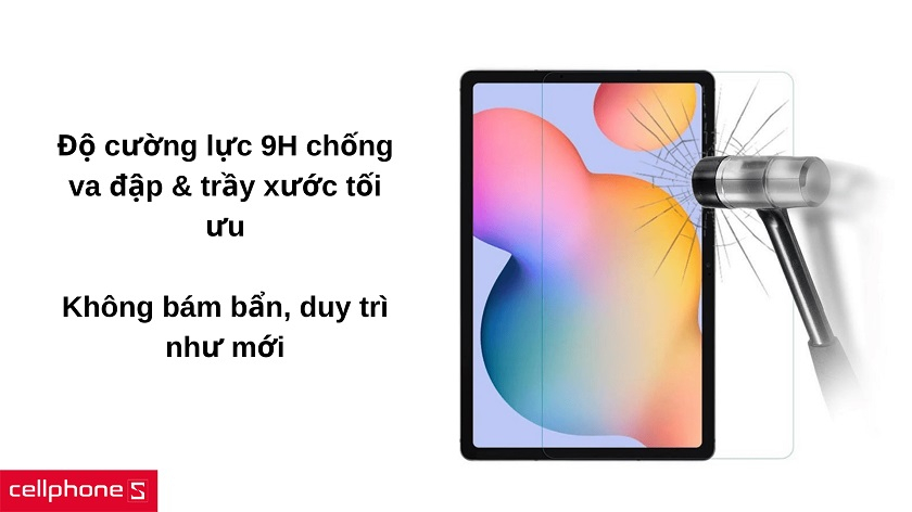 Bảo vệ màn hình Tab S7 khỏi va đập, trầy xước