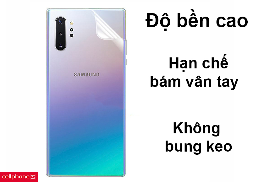 Độ bền cao, không bị bám vân tay bung hở keo khi sử dụng lâu ngày