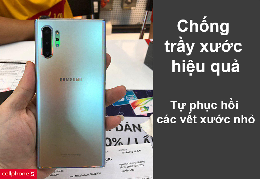 Chống trầy xước va đập hiệu quả, tự phục hồi các vết xước nhỏ