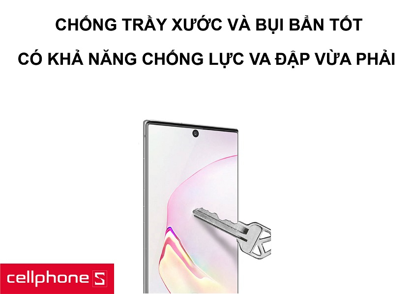 Khả năng chống xước và chống trầy tốt cùng độ cản lực va đập tốt