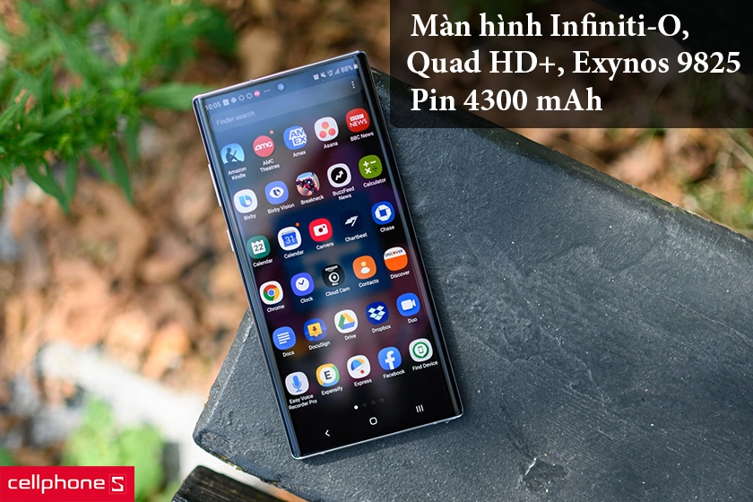Samsung Galaxy Note 10 Plus – Màn hình Infiniti-O, Quad HD+, Exynos 9825, pin 4300 mAh