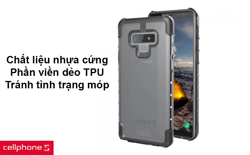 Chất liệu nhựa cứng PC cao cấp, viền dẻo TPU bảo vệ tránh tình trạng móp