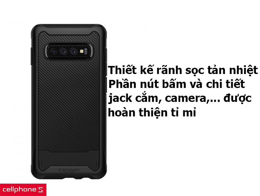 Thiết kế rãnh sọc tản nhiệt, tỉ mỉ từng chi tiết