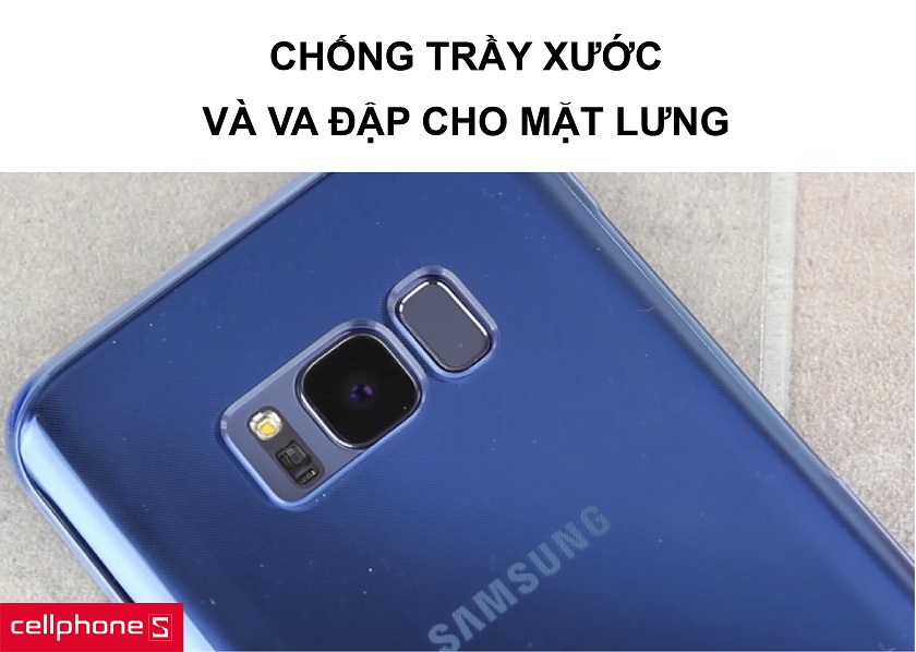 Chống va đập cho mặt lưng điện thoại và chống trầy xước các góc cạnh