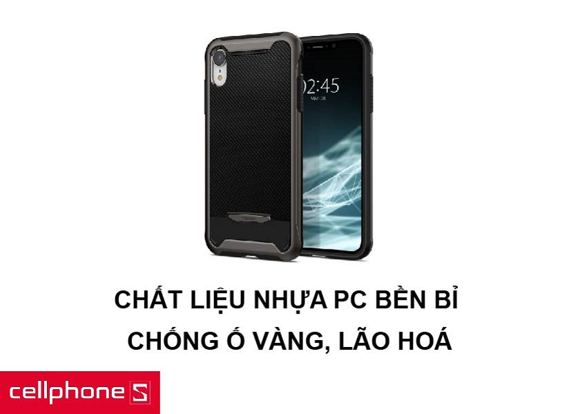 Chất liệu nhựa PC bền bỉ, gọn nhẹ cùng khả năng chống ố vàng theo thời gian