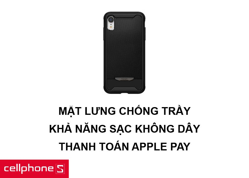 Thiết kế mặt lưng bám tay cùng khả năng sạc không dây và thanh toán Apple Pay
