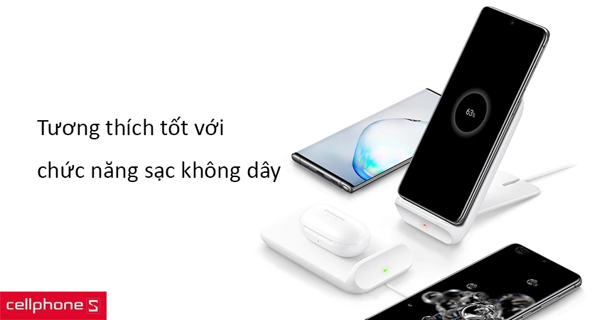 hỗ trợ tính năng sạc không dây