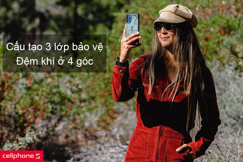 Cấu tạo 3 lớp bền bỉ, viền TPU bảo vệ tối ưu