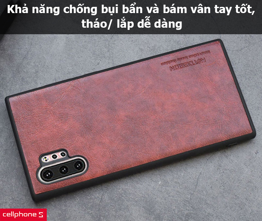 Khả năng chống bụi bẩn và bám vân tay tốt, tháo/ lắp dễ dàng