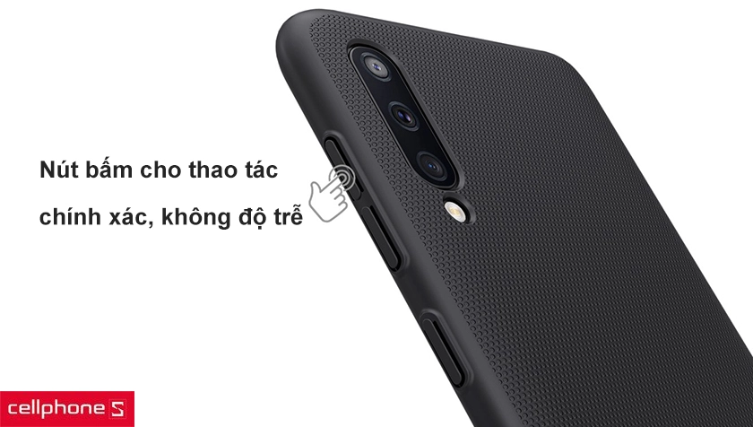 Mặt lưng họa tiết vân nổi chống trầy xước, dấu vân tay, chống trượt