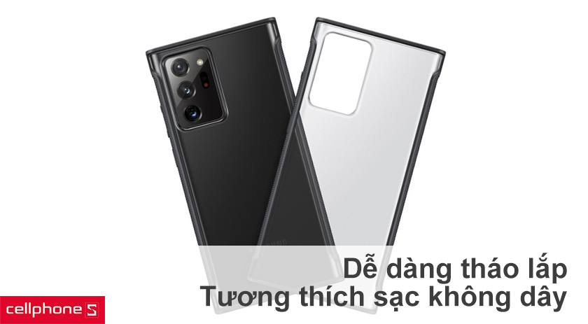 Dễ dàng tháo lắp vệ sinh, tương thích với tính năng sạc không dây trên điện thoại