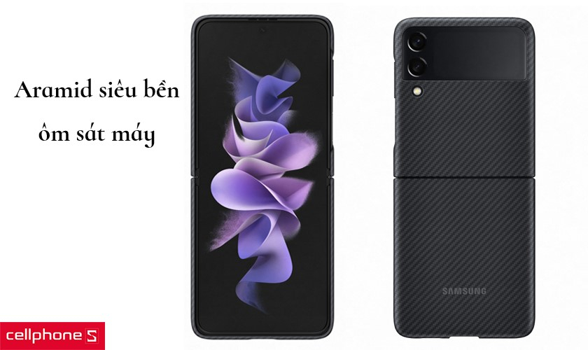 Ốp lưng Samsung Galaxy Z Flip 3 Aramid Cover