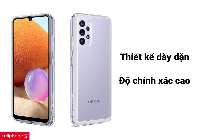 Ốp lưng Samsung Galaxy A32 LTE Soft Clear
