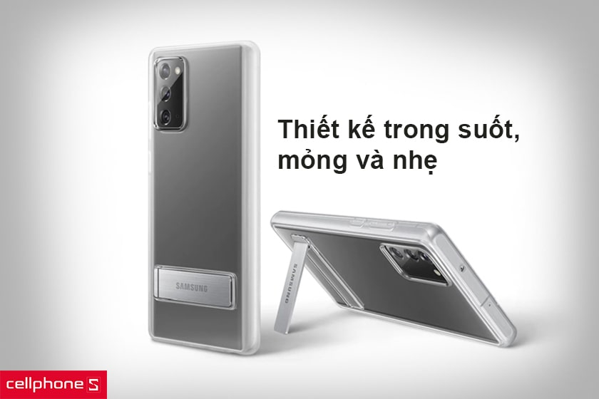 Thiết kế trong suốt, mỏng và nhẹ