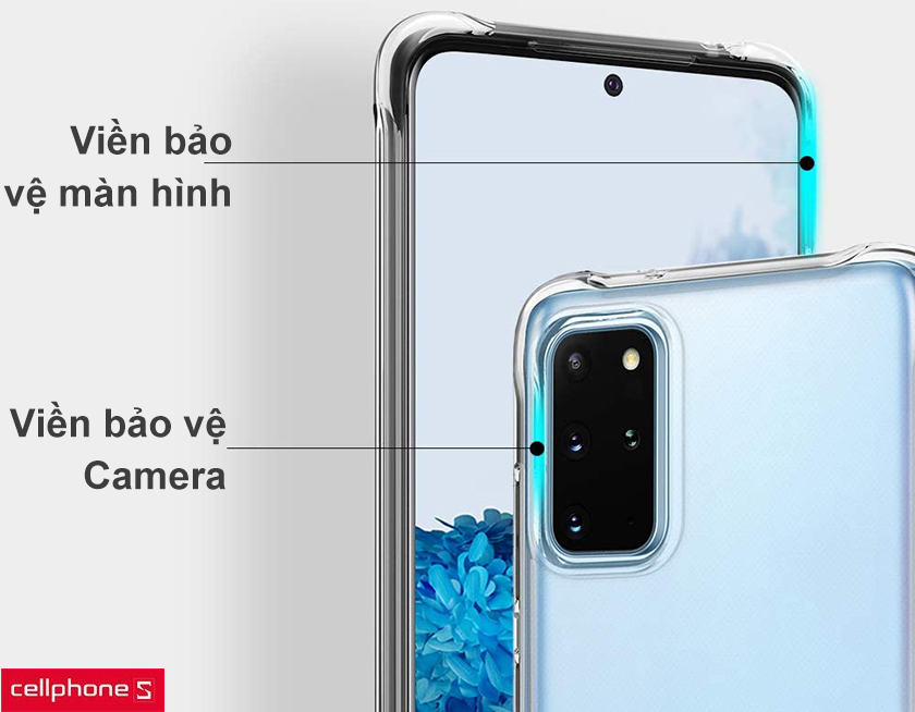 Lớp bảo vệ cho viền màn hình và camera sau