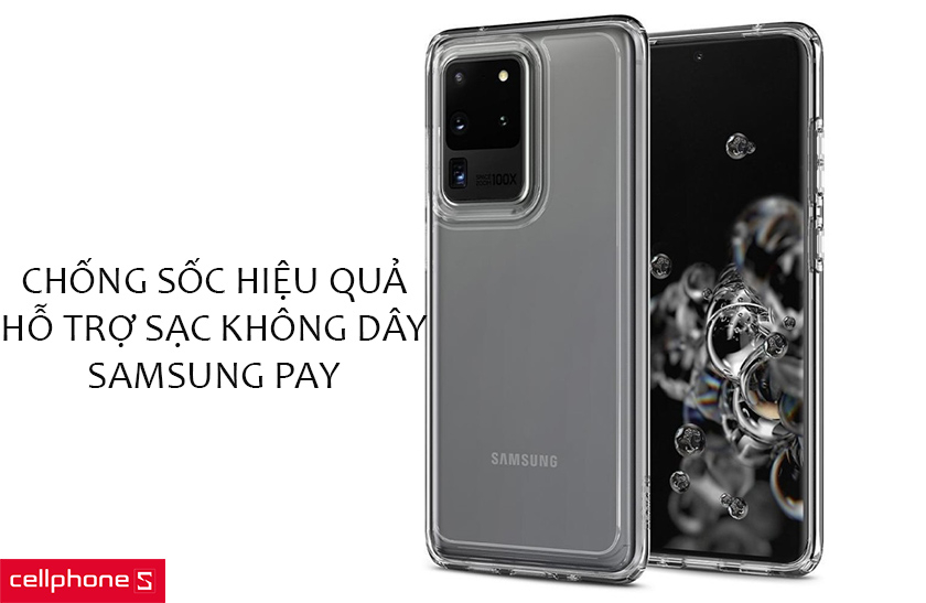 Chống sốc hiệu quả, hỗ trợ sạc không dây, Samsung Pay