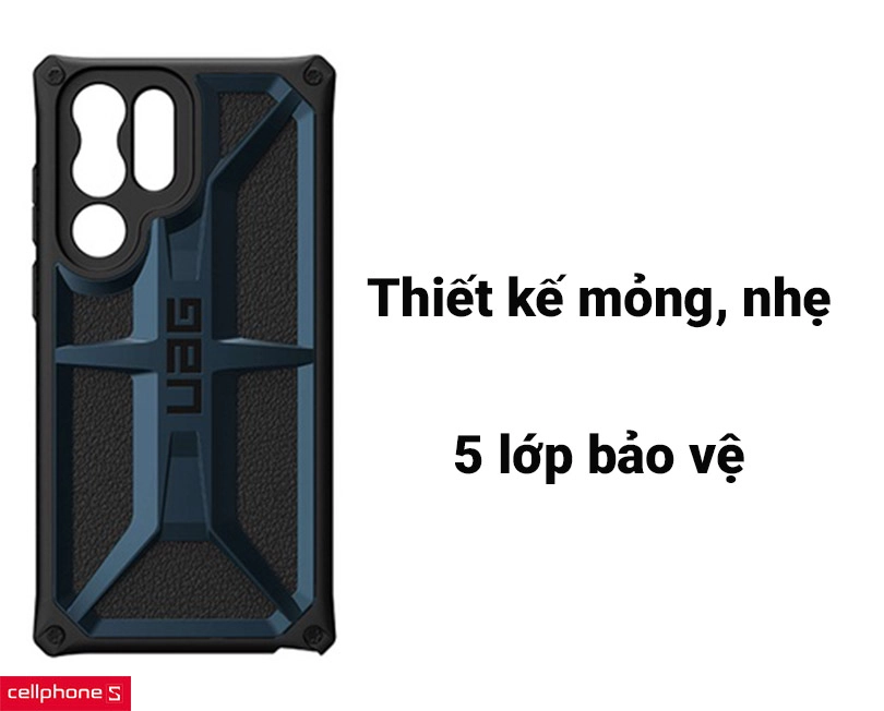 Ốp lưng Samsung Galaxy S22 Ultra UAG chống sốc Monarc