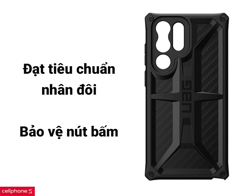 Ốp lưng Samsung Galaxy S22 Ultra UAG chống sốc Monarc