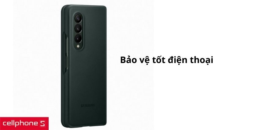 Ốp lưng Samsung Galaxy Z Fold 3 Leather Cover 