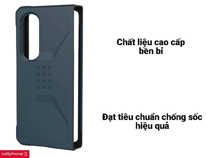 Ốp lưng Samsung Galaxy Z Fold 3 UAG chống sốc Civilian