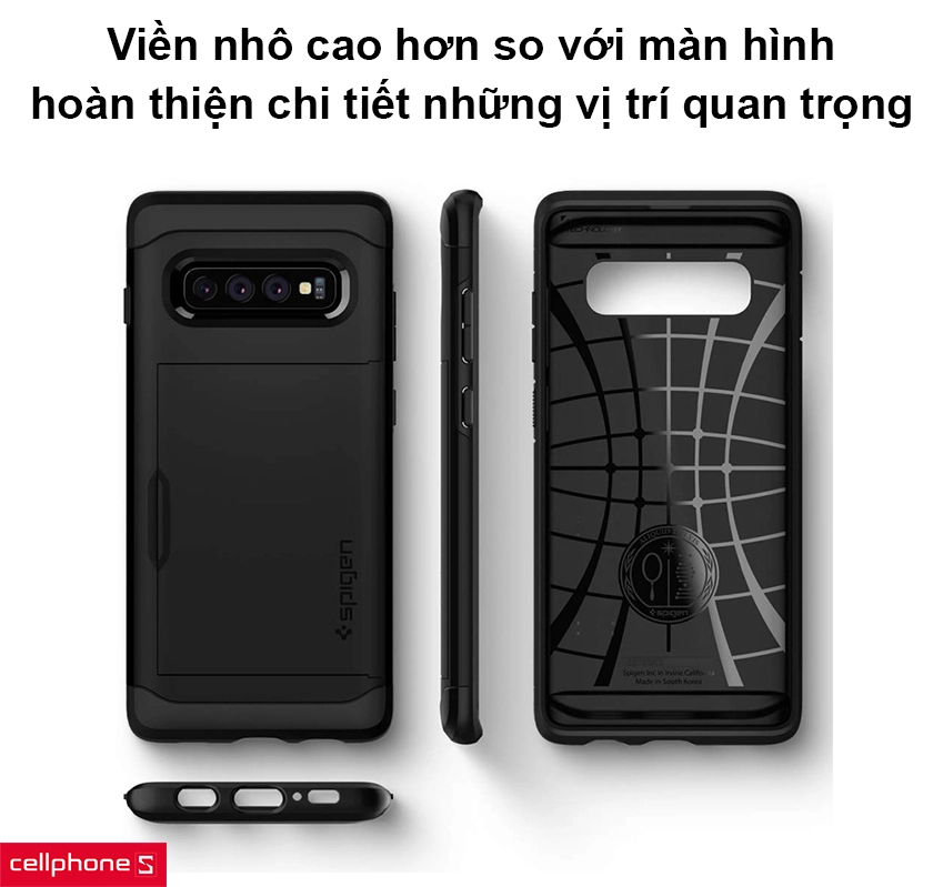 Viền nhô cao hơn so với màn hình