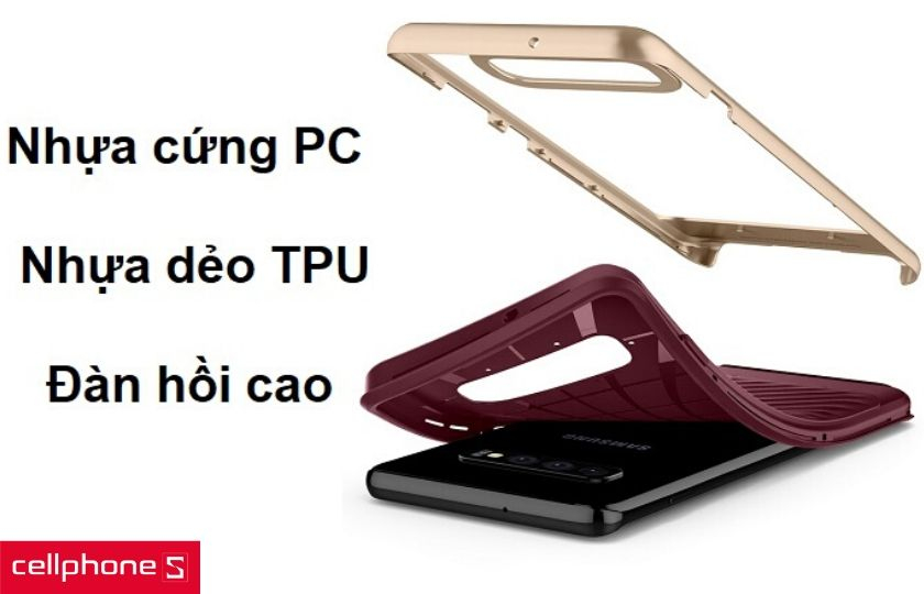 Chất liệu nhựa cứng PC và nhựa dẻo TPU cho độ đàn hồi cao, dễ dàng tháo lắp