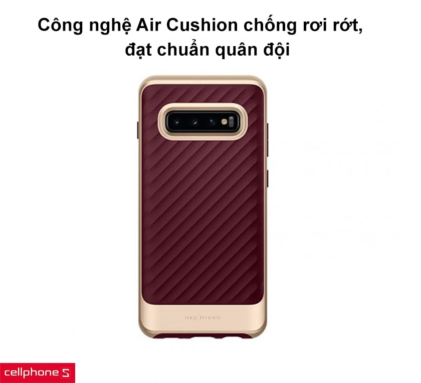 Công nghệ Air Cushion chống rơi rớt, đạt chuẩn quân đội