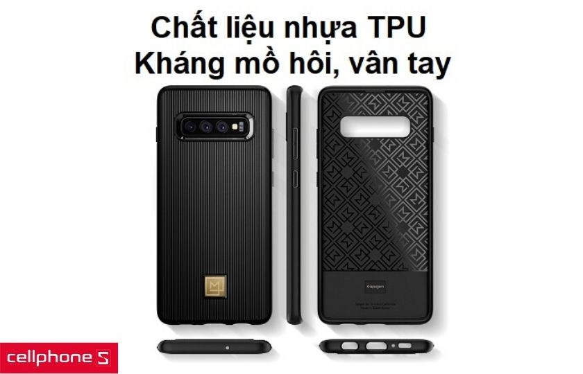 Chất liệu nhựa dẻo TPU giúp ôm chắc máy và kháng vân tay, mồ hôi hiệu quả
