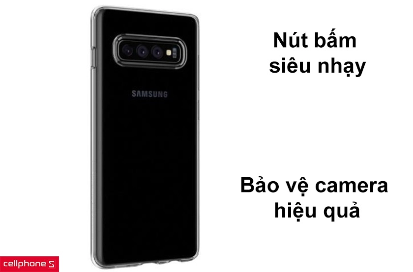 Nút bấm siêu nhạy, bảo vệ camera hiệu quả