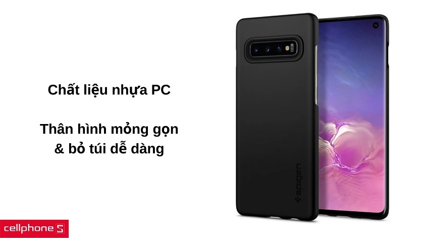 Làm từ chất liệu PC bền bỉ với độ mỏng ấn tượng