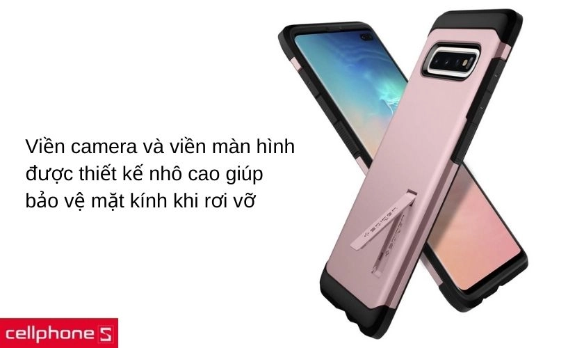 Viền camera và màn hình nhô cao giúp bảo vệ smartphone khỏi trầy xước, rơi vỡ
