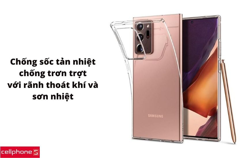 Chống sốc tản nhiệt, chống trơn trượt với rãnh thoát khí và sơn nhiệt