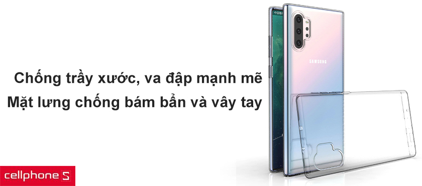 Chống trầy xước va đập mạnh mẽ, hạn chế bám bẩn và dấu vây tay