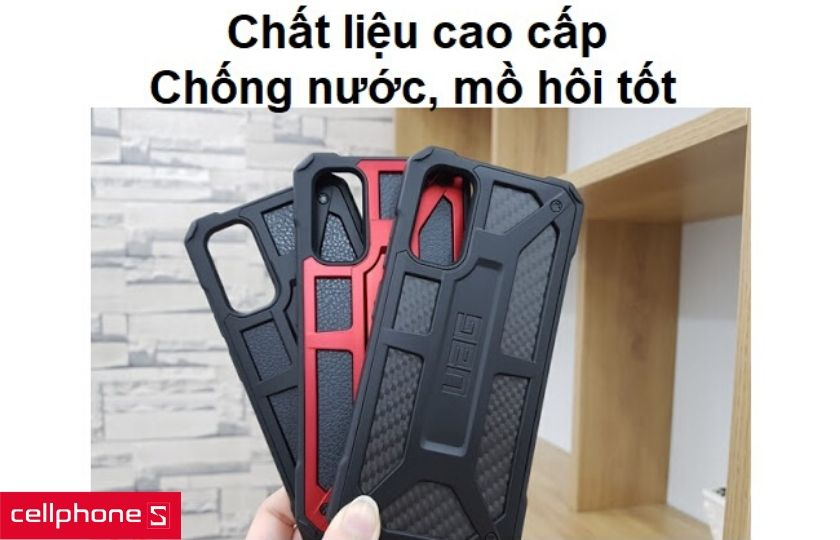 Chất liệu cao cấp mềm mại cho trải nghiệm cầm nắm tốt, chống nước và mồ hôi hiệu quả
