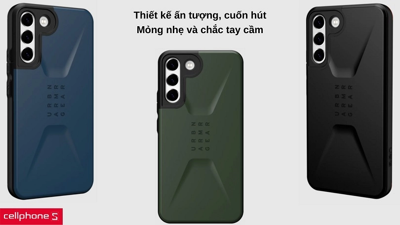 Ốp lưng UAG Civilian chống sốc cho Samsung Galaxy S22 Plus