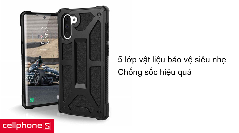 Bảo vệ vượt trội với 5 lớp vật liệu cao cấp