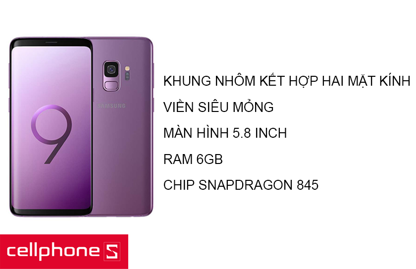 Samsung Galaxy S9 sở hữu thiết kế sành điệu và sang trọng