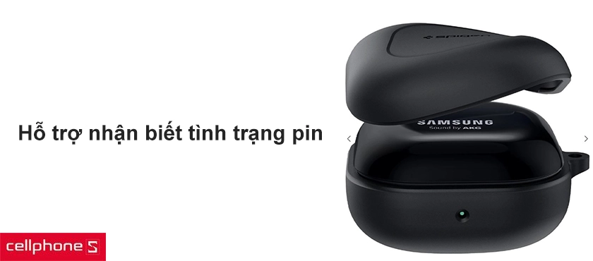 rãnh khoét nhận biết tình trạng sạc trên tai nghe