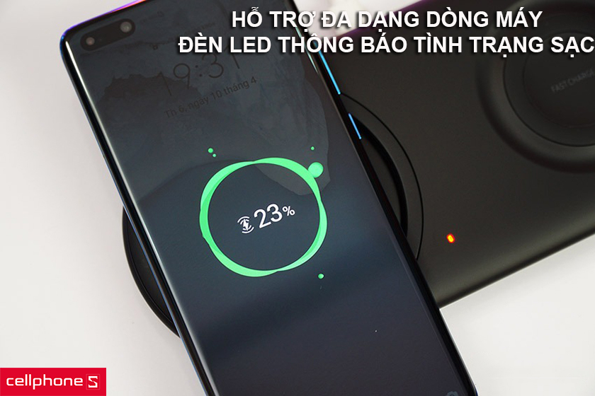 hỗ trợ sạc nhanh chuẩn Qi