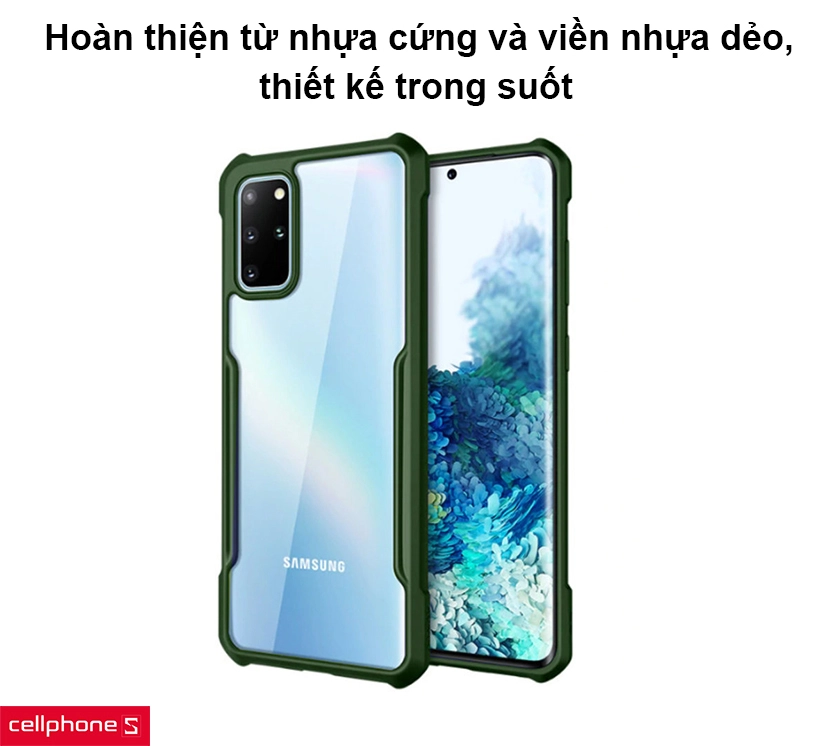 Hoàn thiện từ nhựa cứng kết hợp với viền nhựa dẻo, thiết kế trong suốt