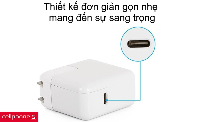 Thiết kế đơn giản gọn nhẹ mang đến sự sang trọng